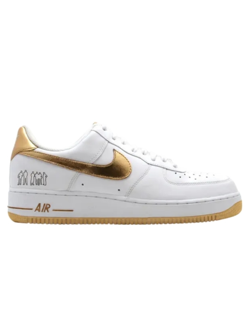 White and Gold Air Force 1s, 07 Players Edition AF1